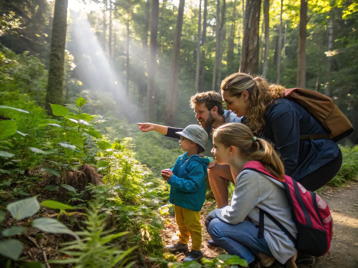 An inspiring image of volunteers participating in a guided nature walk, highlighting the organization's efforts to raise public awareness about environmental conservation.